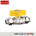 High Pressure Three Way Brass Gas Ball Valves